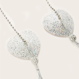 Chaîne de corps sexy à pampilles avec strass en forme de cœur et paillettes pour femme, idéale pour les soirées - Product Image 3