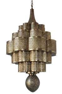 Diseño de troquelado, linterna colgante con acabado dorado, superventas, diseño árabe, linterna colgante - Product Image 5