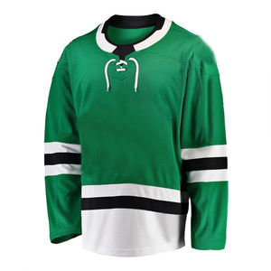 เสื้อเจอร์ซีย์เล่นฮ็อกกี้น้ำแข็งสำหรับผู้ชายพิมพ์ชื่อ3D สีขาวตามสั่ง - Product Image 1