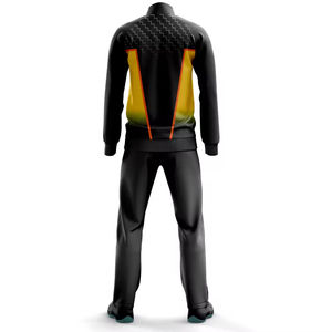 Chándal de sublimación de dos piezas con chaqueta con cremallera y corredores deportivos para uso en el gimnasio Chándal de sublimación para hombres - Product Image 6