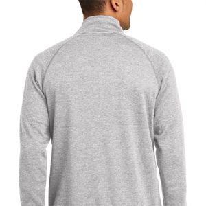 Sudadera Quarter-Zip Raglan Fleece Heather Grey para hombres y mujeres-Jersey cómodo y duradero, ideal para el uso diario - Product Image 4