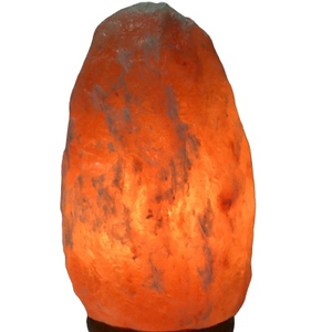 Lampes en sel de l'Himalaya naturel rouge, sculptées à la main, style floral, respirantes, objets d'art de mariage, collectionnables, du Pakistan - Product Image 1