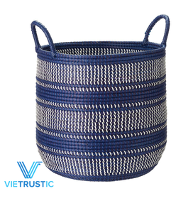 Nouveau design panier en osier pour plantes jonc de mer jacinthe d'eau panier de jute organisation de stockage faire la maison organisateur de vêtements - Product Image 3