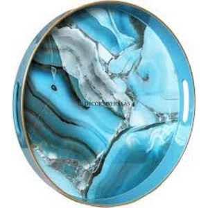 Blue And Black Color Stylish Designer Enamel Finishing Heavy Duty <b>Metal</b> Round Shape Serving And Decorative <b>Bowl</b> In Lowest Price - Product Image 3