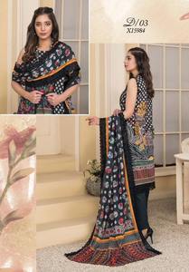 Faisalabad ชุดสูทปักลายสำหรับผู้หญิงชุดแต่งกายปากีสถานจากผ้าคอตตอน/สนามหญ้าสุดหรู - Product Image 5