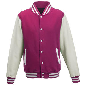 Veste de baseball universitaire unisexe avec manches contrastées Classic College Letterman Bomber Jacket Custom Teamwear - Product Image 5