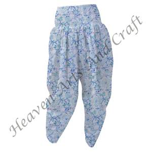 Pijama con estampado de bloque de algodón para mujer, ropa de salón, ropa de dormir, pantalones Patiala, ajuste cómodo para mujer, uso diario - Product Image 5