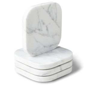 Handmade Wholesale decorative Natural <b>marble</b> <b>coaster</b> square <b>coasters</b> white black <b>marble</b> <b>coaster</b> - Product Image 2