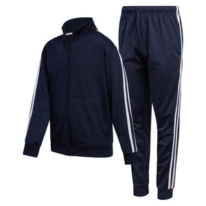 Navy Boys' Tricot Jogger Set-Conjunto de chándal con cremallera de rendimiento activo de 2 piezas - Product Image 1