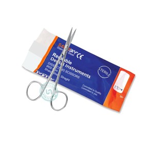 กรรไกรตัดเยื่อแก้วตาโค้งคม/คมพิเศษ 11.5 ซม. ปลายละเอียด เครื่องมือผ่าตัดทางทันตกรรมแบบใช้มือ ผลิตจากสแตนเลส ได้รับการรับรองมาตรฐาน CE - Product Image 4