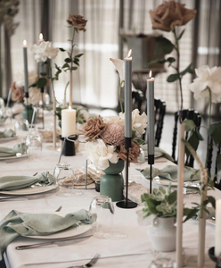 Serviette de table carrée brodée en lin, serviette de table carrée, broderie festonnée, découpe marine, 100% - Product Image 3