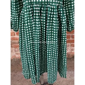 Robe longue tunique d'été en coton indien fait à la main tenue bohème avec motif à pois lavable pour cadeau de demoiselle d'honneur de bal de plage - Product Image 3