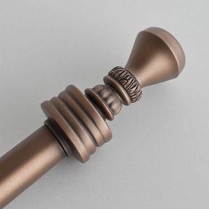 Silver Horizon Single Curtain Pole Crafted With Glossy Surface Offering Strength Balance And Bright Decorative Feel - Product Image 2