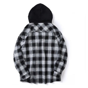 Camisa de Franela 100% Algodón Personalizada OEM, Estilo Streetwear, Dobladillo sin Rematar, Puños Desgastados, Estilo Leñador, Resistente, para Exteriores, a Cuadros - Product Image 5