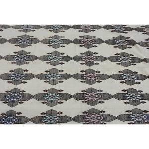 Alfombra de lana de retazos negra Beige tradicional 4,7X7 pies Hecho a mano Pasillo turco Rectángulo Respaldo de látex para el dormitorio de los adolescentes - Product Image 5