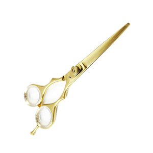 กรรไกรตัดผมสแตนเลสแบบด้ามจับสบายใช้ง่ายสำหรับช่างทำผมร้านเสริมสวย - Product Image 4