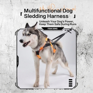 Harnais de traction professionnel pour chien avec rembourrage réfléchissant en nylon, ajustement réglable pour le canicross, la course, le <span class=keywords><strong>skijoring</strong></span> et les races utilitaires - Product Image 1