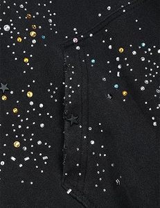 wholesale Star <b>Rhinestone</b> Zip Up Hoodies Women's Men's Casual Hooded <b>Jackets</b> Unisex Loose Crystal Y2K Pocket Sweatshirts hoodies - Product Image 5