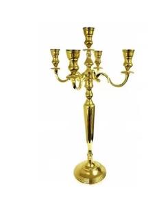 Bougeoirs en métal de réveillon du nouvel an pour la décoration de fête mariage candélabre en métal plaqué argent bougeoir fait main bougeoir - Product Image 2