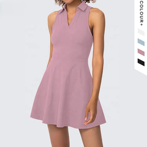 Jupe de tennis personnalisable pour femmes, nouvelle mode, respirante, yoga, fitness, golf, robe de sport, rembourrée, extensible dans les 4 sens, évacuation de l'humidité - Product Image 6