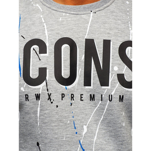 Commande en gros de sweats pour hommes impression personnalisée logo design pull simple sweats à capuche mode décontractée streetwear - Product Image 4