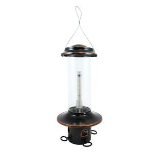 Ak Brass Bird House Comedero para pájaros colgante de metal para interiores y exteriores y alimentación de pájaros frutales - Product Image 4