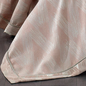 Juego de Cubrecamas Guzide CAPRICE de 4 Piezas, Diseño a Rayas Color Salmón, 100% Chenilla, Lavable, Tamaño King, para Uso Doméstico, Hecho en Turquía - Product Image 5