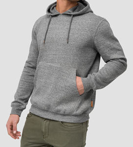 French Terry sweats à capuche pour hommes lavés à l'acide coton surdimensionné Streetwear impression numérique sweats à capuche pour hommes brodés Service OEM - Product Image 1