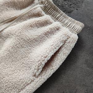 Pantalons évasés en mohair brossé personnalisés, imprimés, pour l'extérieur, en molleton de mohair pour hommes - Product Image 3