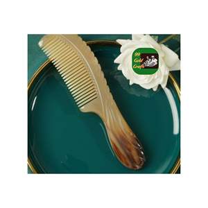 หวีผมเขาควายดีไซน์แบบไม้ธรรมชาติทำด้วยมือคงทนและเหมาะสำหรับเป็นของขวัญที่ผลิตในเวียดนามผู้จำหน่ายในเวียดนาม - Product Image 1