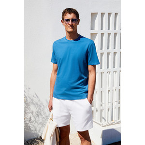 T-shirt à manches courtes col rond coupe décontractée 100% coton pour homme GRIMELANGE Mocassin - Product Image 3
