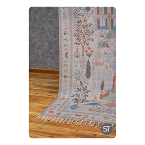 Tapis imprimé multicolore 120X180 cm en fil PET Tapis doux et durable pour chambre à coucher, salon et décoration intérieure de la maison - Product Image 3