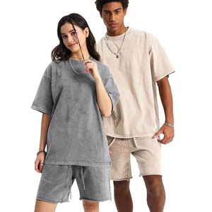 เสื้อยืดวินเทจลายฟอกสี พิมพ์โลโก้ตามสั่ง ผ้าฝ้าย 100% ทรงหลวมไหล่ตก หนานุ่ม ลายบาติก แขนสั้น ขั้นต่ำสั่งซื้อ 1 ตัว - Product Image 3