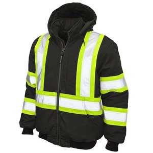 Chaqueta de Trabajo Reflectante Transpirable ANSI Clase 1, Impermeable, con Luz LED Intermitente, Material de Poliéster, Chaleco de Seguridad Reflectante - Product Image 1