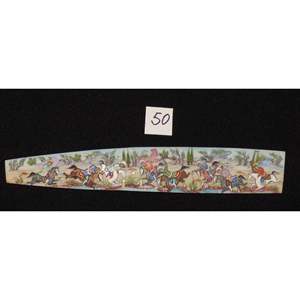 Miniature d'art mural persan sur os, peinture artistique faite à la main, prête pour la décoration de la maison, 9 X 2 Abcpm0203 - Product Image 1