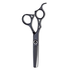 Poignée fantaisie coupe de cheveux ciseaux amincissants couleur noire enduit cheveux légers ciseaux amincissants élégants - Product Image 5