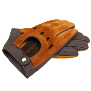 Gants de conduite professionnels de couleur unie Gants de conduite de ville Doigts complets Gants de conduite imperméables en cuir du Pakistan - Product Image 5