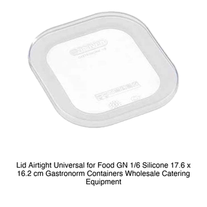 Tapa Hermética Universal para Alimentos GN 1/6 de Silicona 17.6 x 16.2 cm, Contenedores Gastronorm, Equipo de Catering al por Mayor - Product Image 2