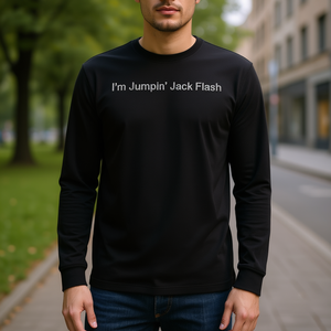 vintage rock inspired <b>long</b> sleeve t shirt adult unisex <b>black</b> crew neck music lover <b>top</b> - Product Image 3