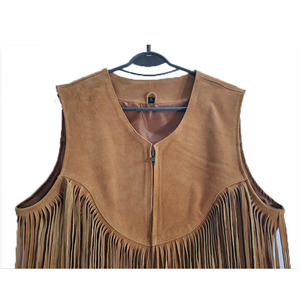 เสื้อกั๊กแขนกุดสำหรับผู้หญิงเสื้อกั๊กหนังแท้สีดำแฟชั่นใหม่ล่าสุด - Product Image 3