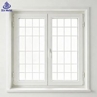 Fenêtres et portes à battants en PVC de style américain, insonorisées, à double vitrage, en vinyle blanc classique, avec système de basculement et de rotation