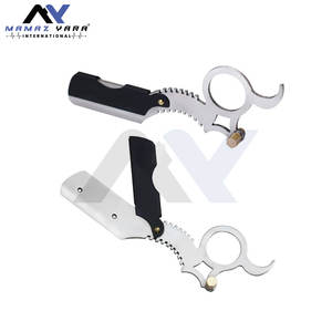 Rasoirs à doigts professionnels faits à la main, rasoirs droits avec étui, rasoirs droits de qualité barbier pour hommes, lames remplaçables - Product Image 5