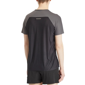 เสื้อออกกำลังกายผู้ชายสีดำ แห้งเร็ว น้ำหนักเบา ยืดหยุ่น ระบายอากาศดี เสื้อซ้อมกีฬา เสื้อผ้ากีฬาแบบกำหนดเอง น้ำหนัก 260 กรัม ลายพิมพ์ - Product Image 2