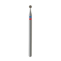 Foret à ongles professionnel en diamant, 2,5 mm, bleu + rouge, outil de manucure et pédicure pour cuticules