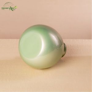 Vase de table en bambou enroulé Art Déco fait à la main - Décoration écologique et durable avec diamètre personnalisé - Product Image 3