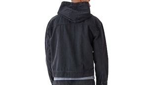 Nuevas sudaderas con capucha de moda Lavado suave Cremallera completa Us Street Wear Hip Hop Jerseys Sudaderas con capucha de mezclilla Hombres Impresión de logotipo por encargo para niño - Product Image 6