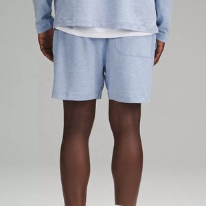 กางเกงวิ่งขาสั้นสำหรับผู้ชายกางเกงขาสั้นผ้าฝ้าย100% สำหรับออกกำลังกายชายหาดติดโลโก้ได้ตามต้องการ - Product Image 3