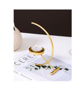 Juego de Portavelas de Metal Hechos a Mano con Textura Elegante, Perfecto para Sala de Estar, Mesa de Comedor, Dormitorio, Decoración Festiva - Product Image 5