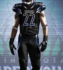 Uniforme de football américain personnalisé en gros, imprimé numériquement, en sergé, ensembles pour hommes, haute qualité, vêtements de football américain - Product Image 5