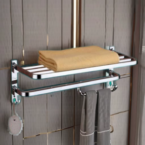 Porte-serviettes en métal de luxe durable avec design antidérapant pour salles de bain à fort trafic - Écologique et performance constante - Product Image 2